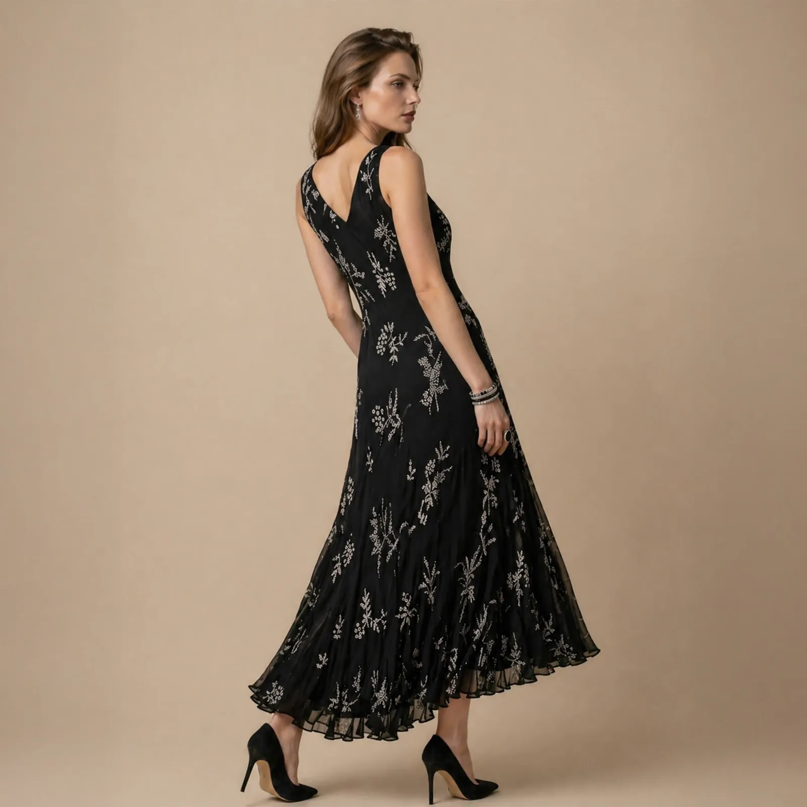 Noiré, evening wear fashion photography on model